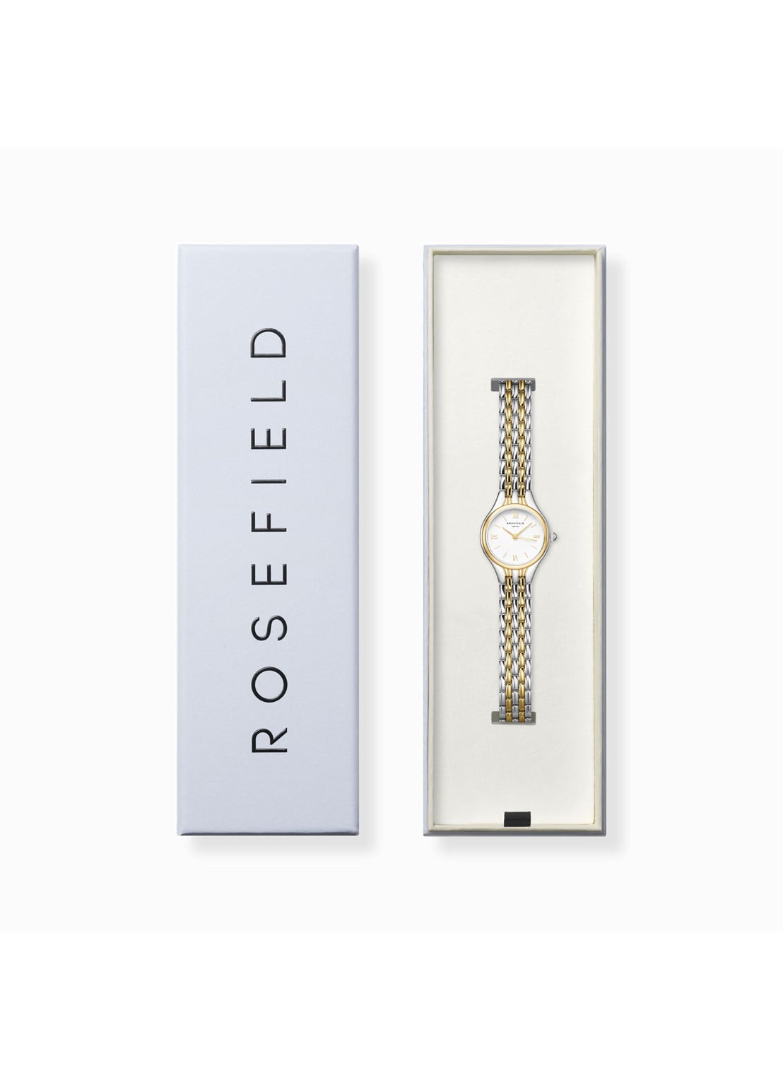 Rosefield Muse horloge - detail 4 muwdsd-mu03 - zilver/goud