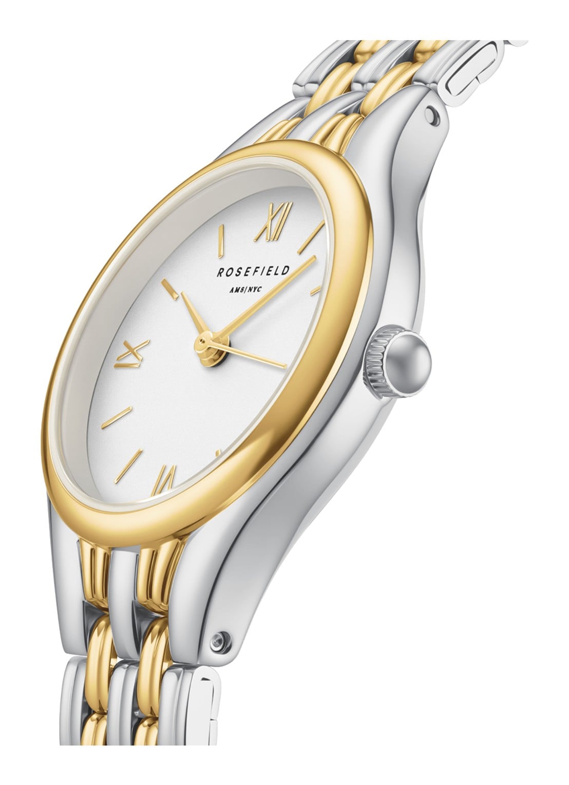 Rosefield Muse horloge - detail 5 muwdsd-mu03 - zilver/goud