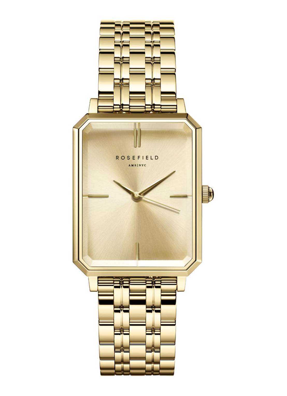 Rosefield Octagon horloge OCGSG-O65 - voorkant goud