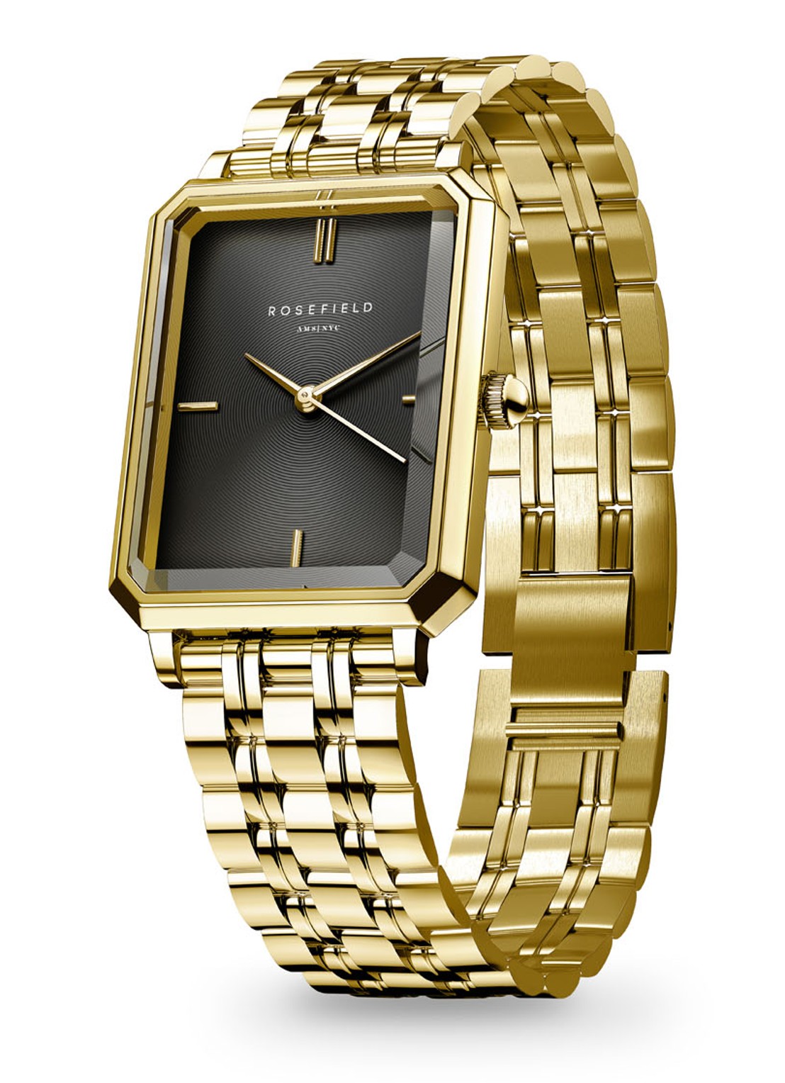 Rosefield Octagon XS horloge OBGSG-O61 - detail goud