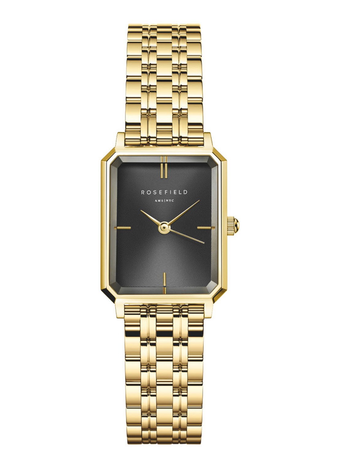 Rosefield Octagon XS horloge OBGSG-O61 - voorkant 5 goud