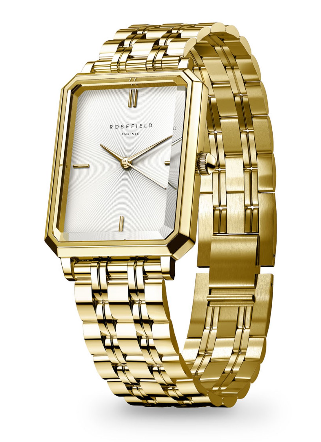 Rosefield Octagon XS horloge OWGSG-O60 - detail goud