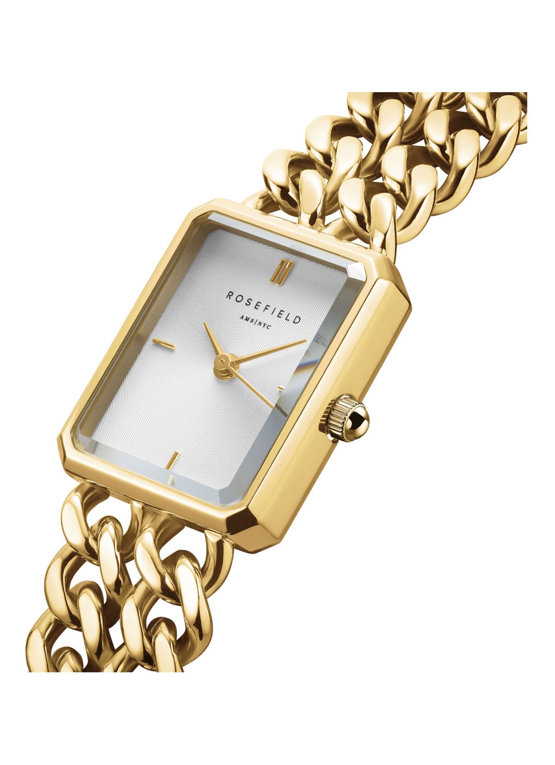 Rosefield Octagon XS Studio horloge SWGSG-O76 - detail goud