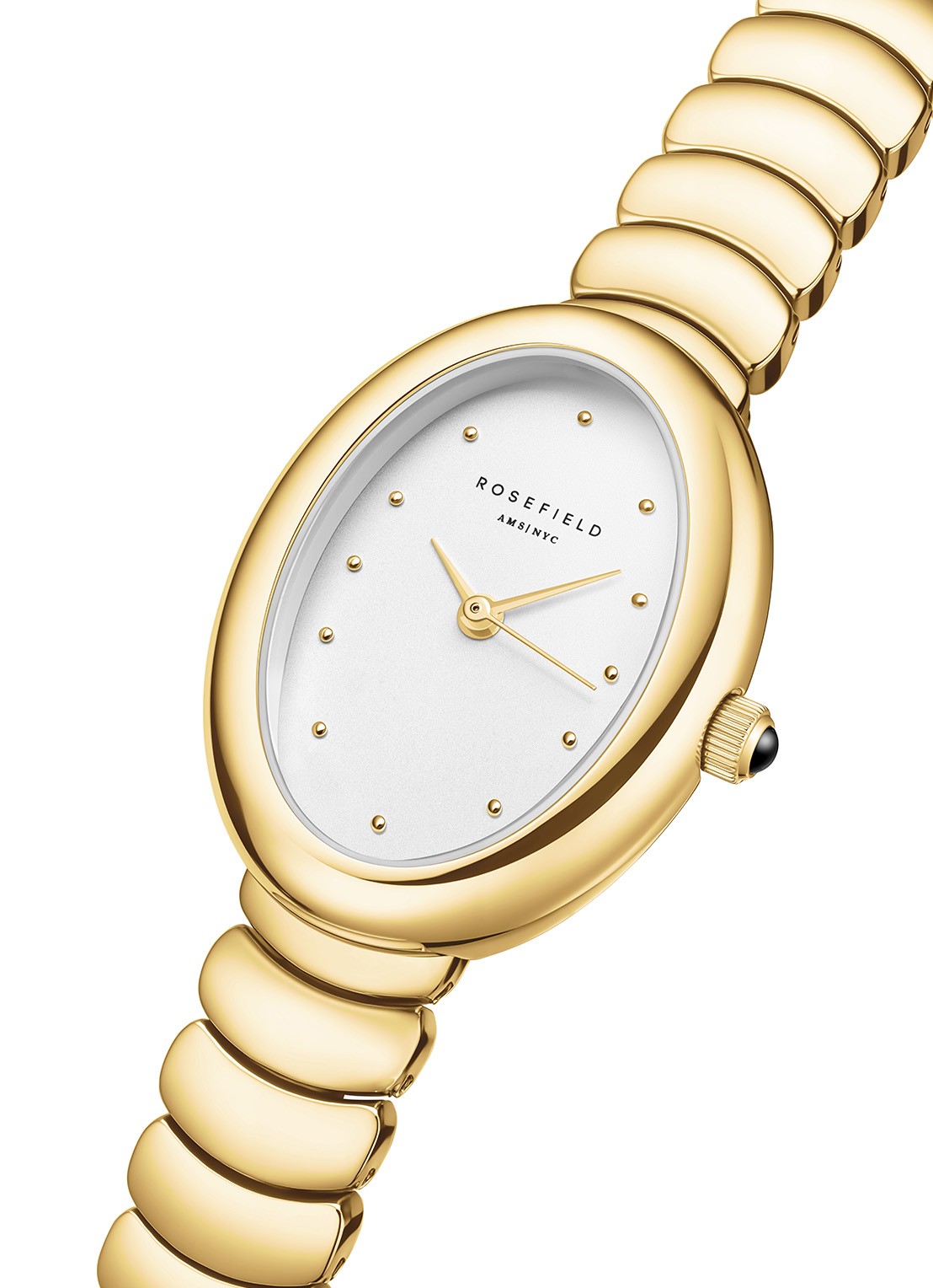 Rosefield Ovale horloge OVWGSG-OV19 - detail 3 goud