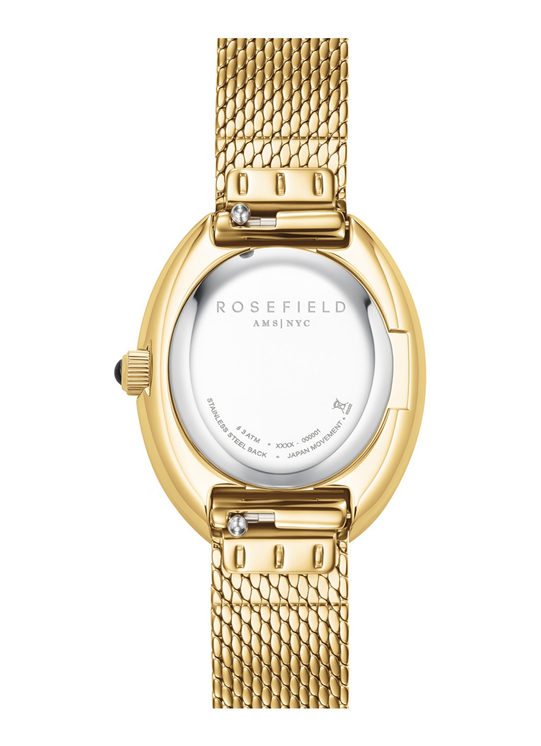 Rosefield Ovale horloge - detail ovggmg-ov23 - goud