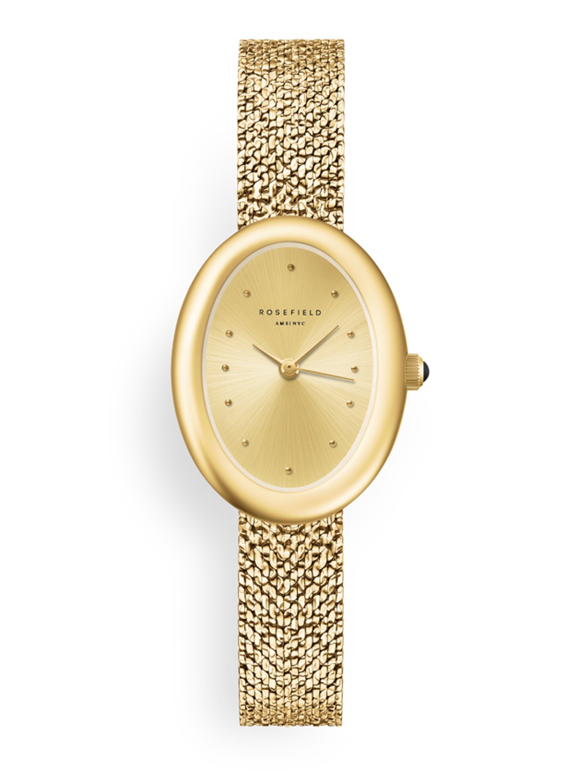 Rosefield Ovale horloge - voorkant 5 ovggmg-ov23 - goud