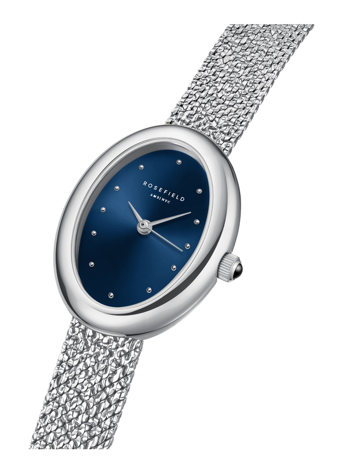 Rosefield Ovale horloge - detail 6 ovnsms-ov25 - zilver
