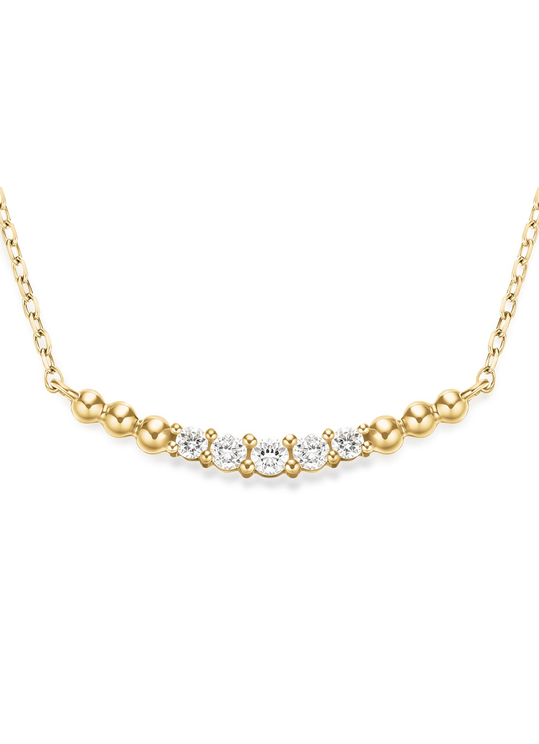 Rosefield Princess ketting van 14 karaat geelgoud - detail 4 goud