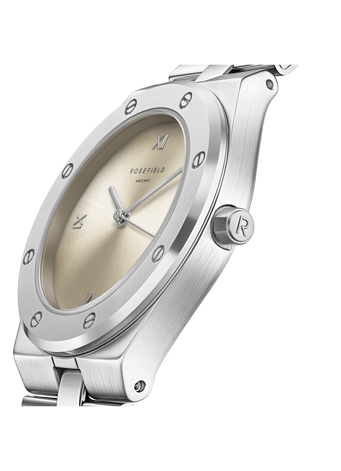 Rosefield Rose horloge SPCSSS-SP03 - detail zilver