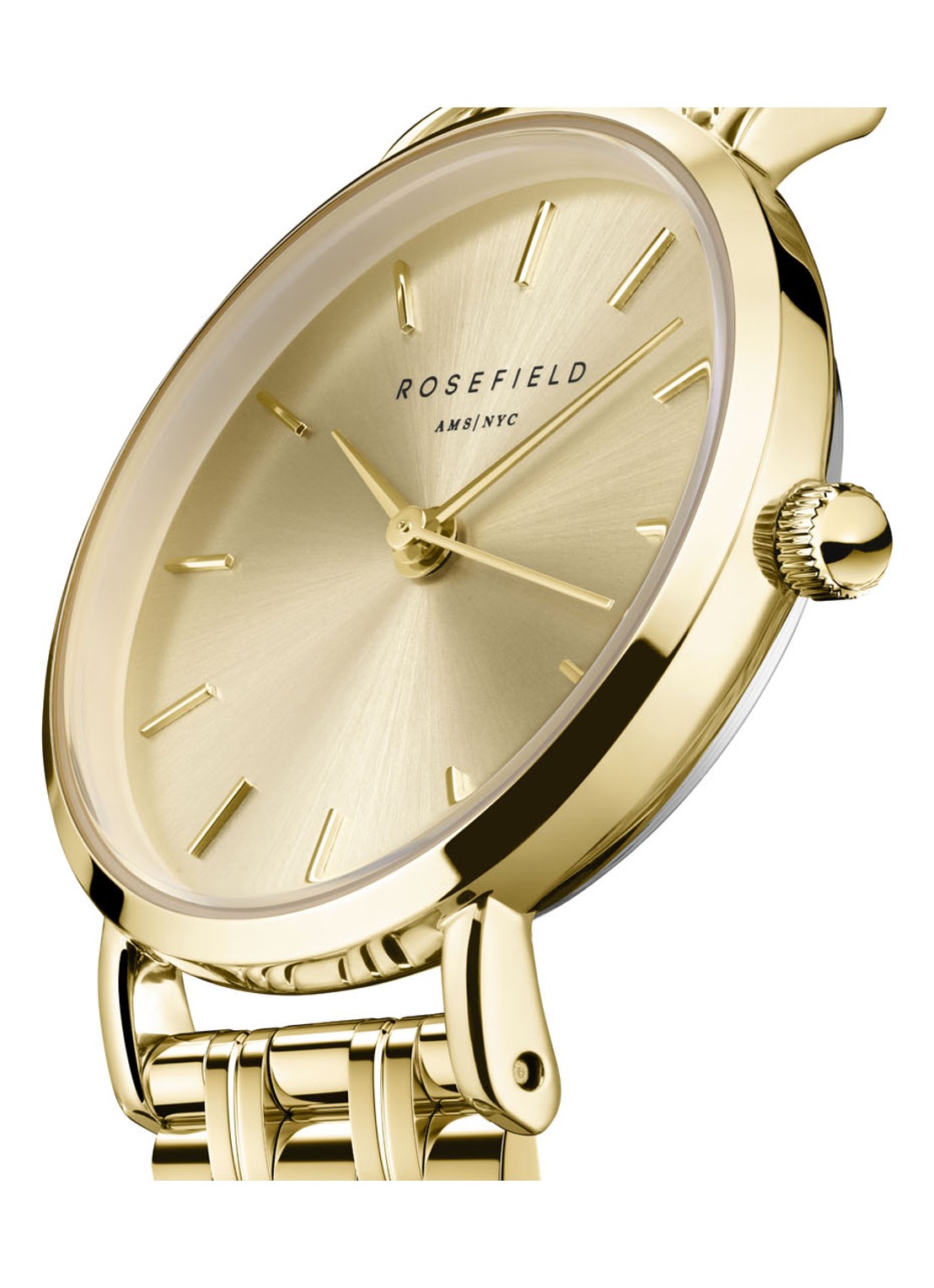 Rosefield Small Edit horloge SCGSG-S05 - detail goud