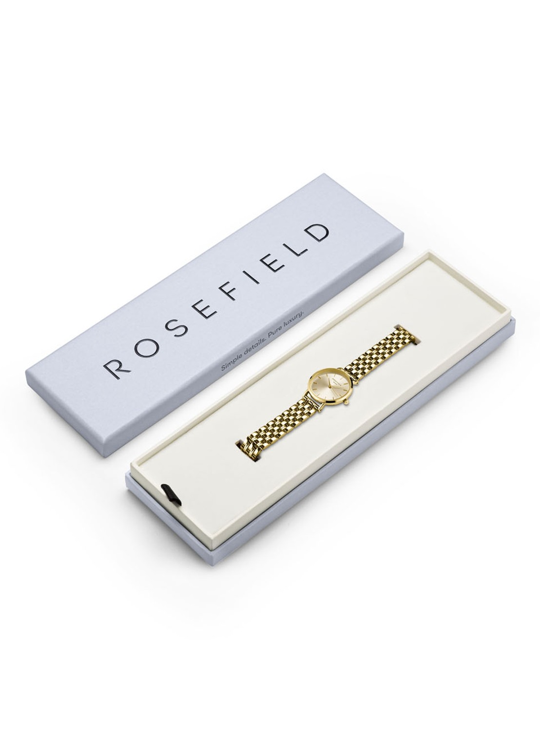 Rosefield Small Edit horloge SCGSG-S05 - detail 2 goud