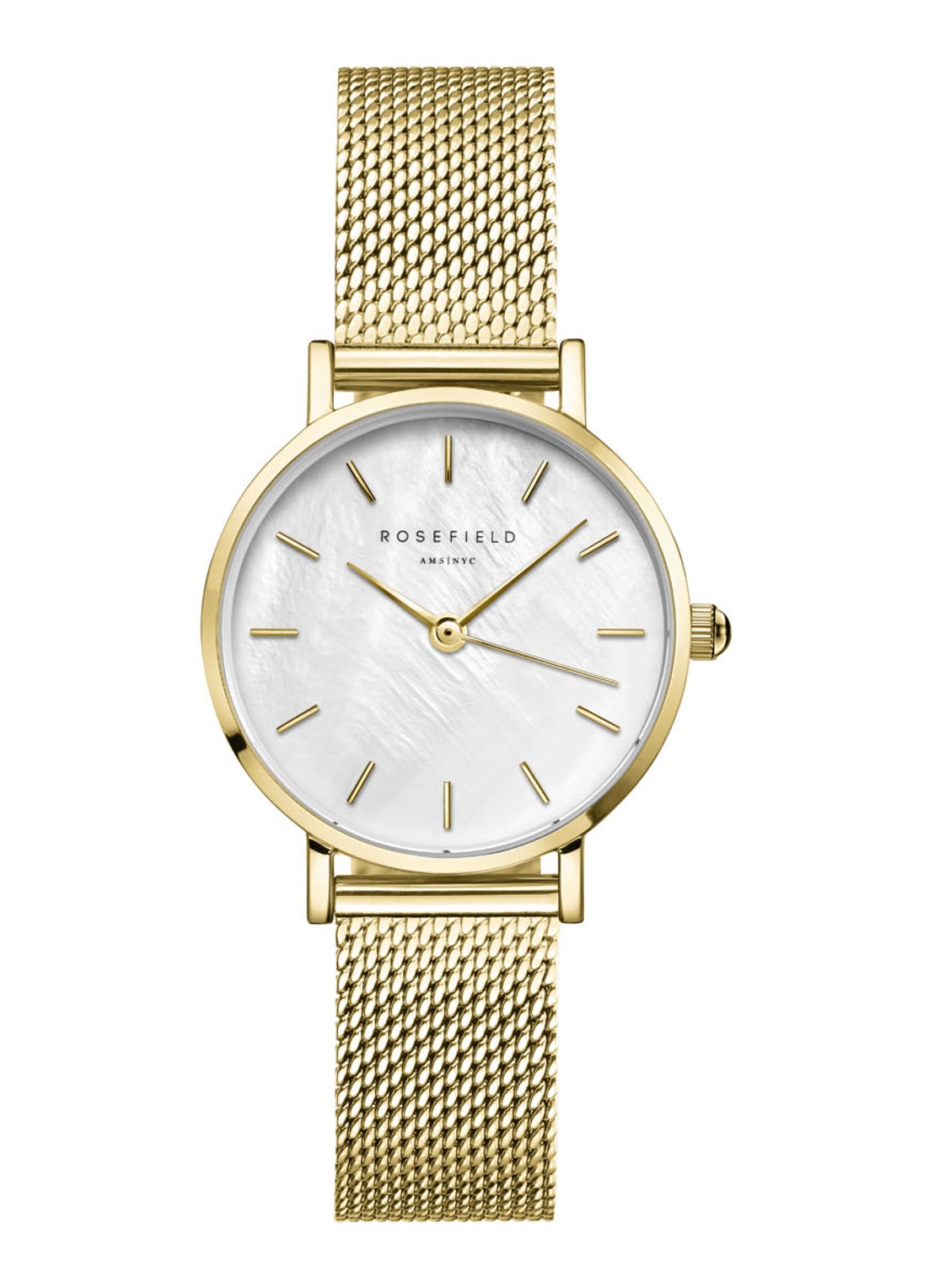 Rosefield Small Edit horloge SMGMG-S06 - voorkant goud