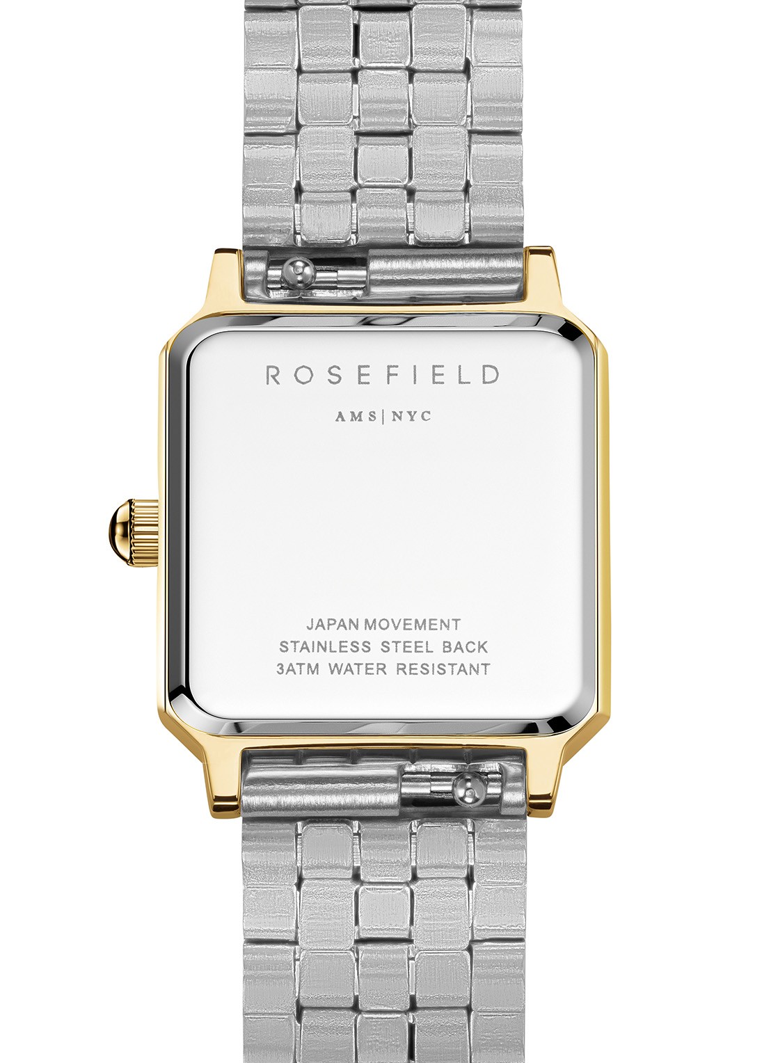Rosefield The Boxelle Duotone horloge BWDSG-B03 - detail 4 goud