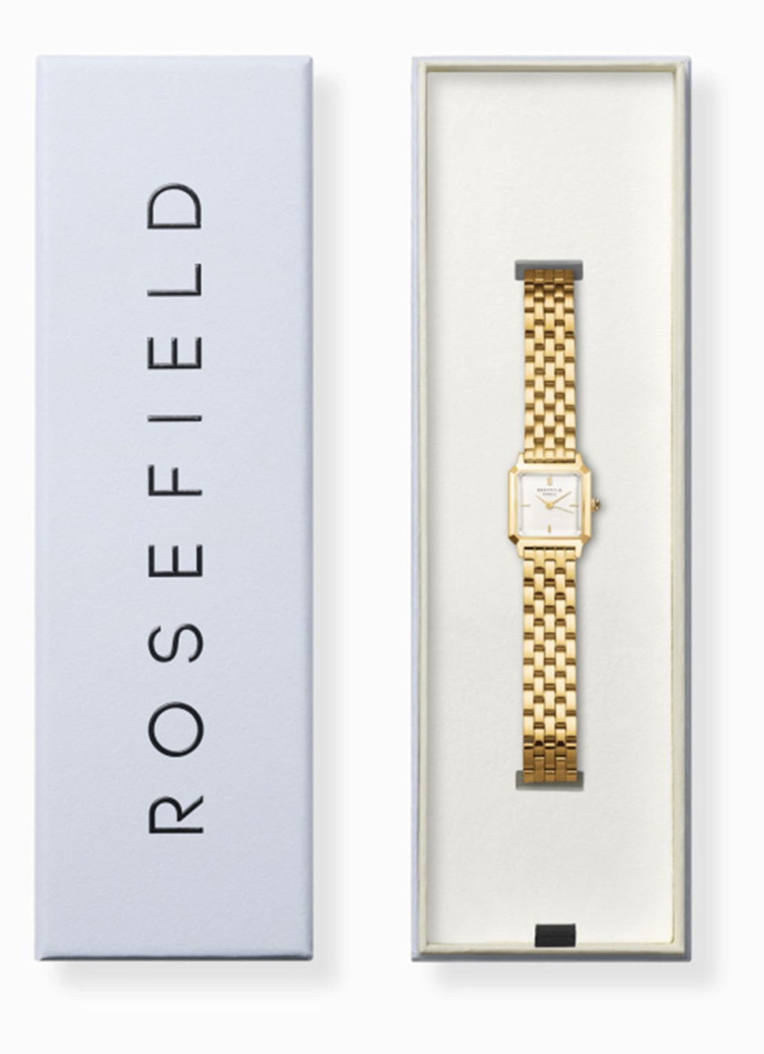 Rosefield The Boxelle horloge BWGSG-B01 - voorkant 2 goud