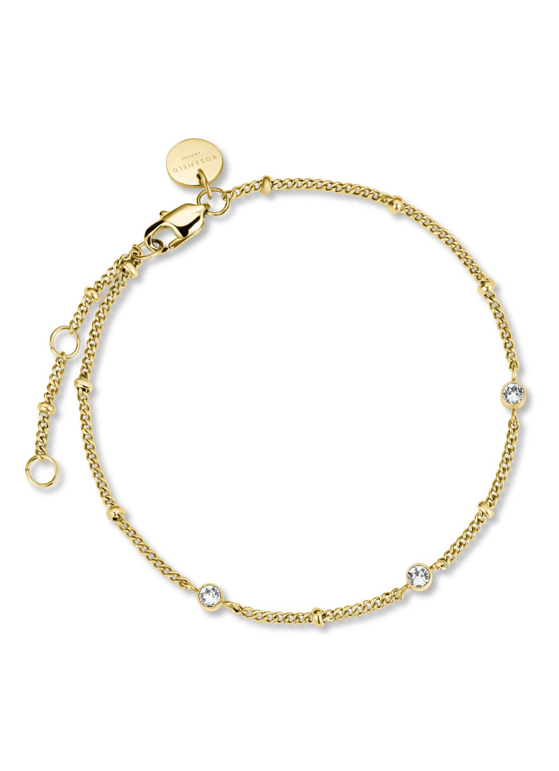 Rosefield The Octagon horloge en armband in giftbox OCCYG-X274 - detail goud
