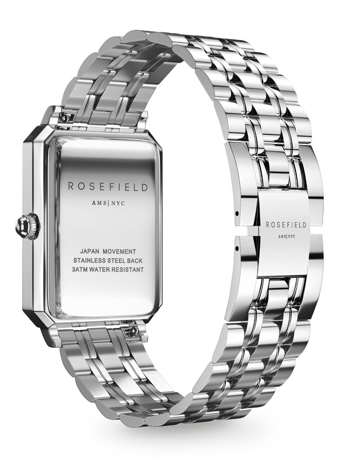Rosefield The Octagon horloge OCWSS-O41 - detail 2 zilver