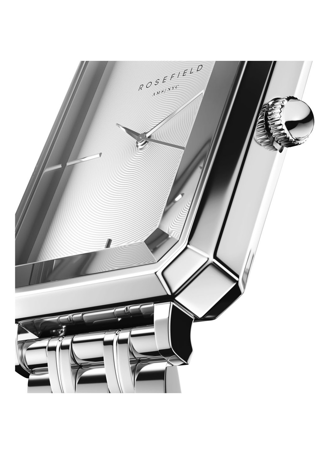 Rosefield The Octagon horloge OCWSS-O41 - detail 4 zilver