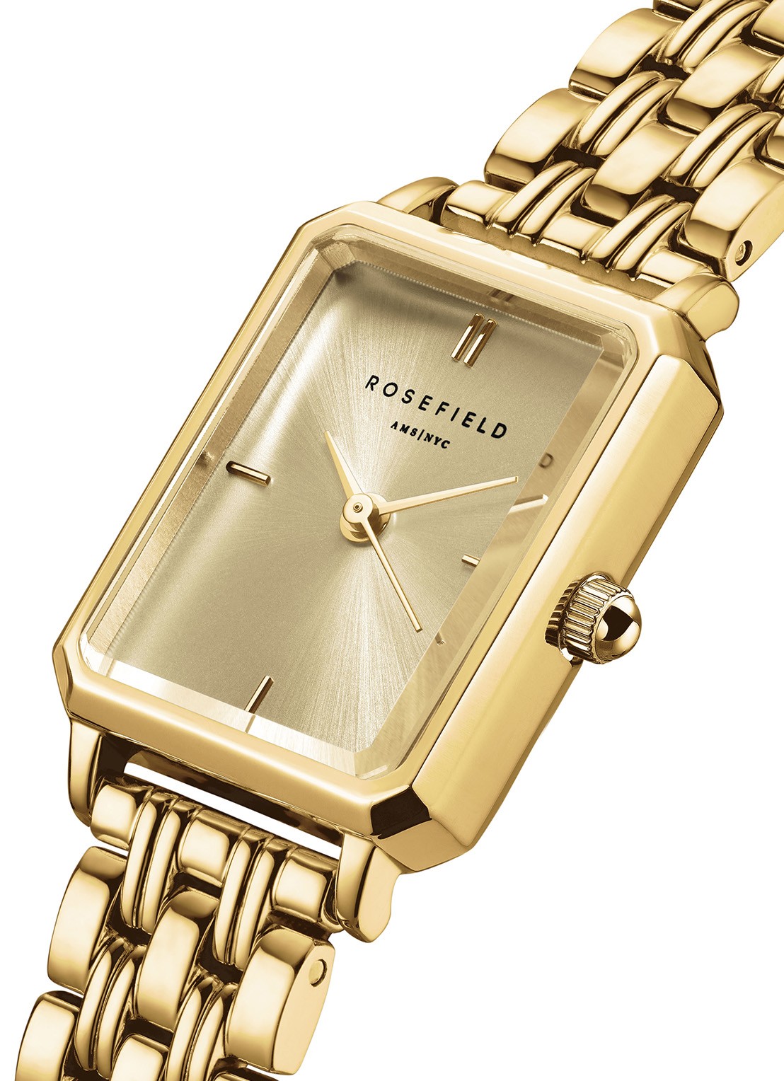 Rosefield The Octagon XS horloge OCGSG-O82 - detail goud