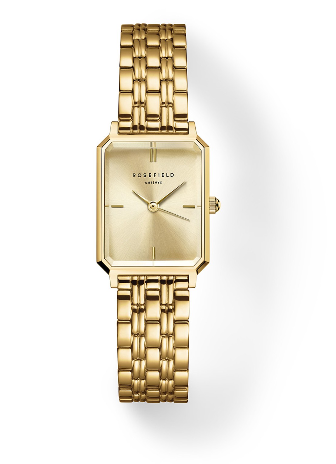 Rosefield The Octagon XS horloge OCGSG-O82 - voorkant 3 goud