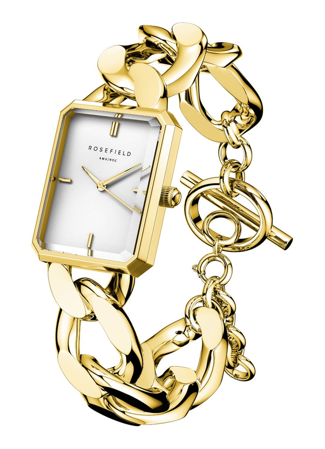 Rosefield The Octagon XS Studio horloge SWGSG-O55 - detail 3 goud