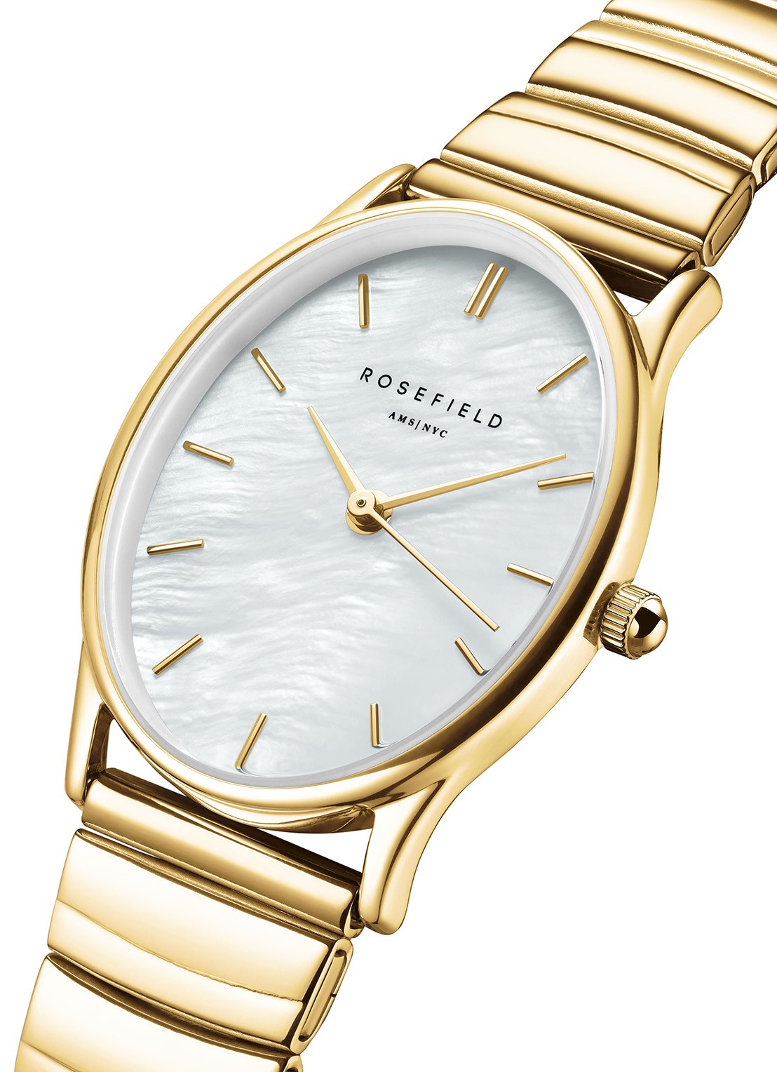 Rosefield The Oval horloge OVWGSG-OV16 - detail 3 goud