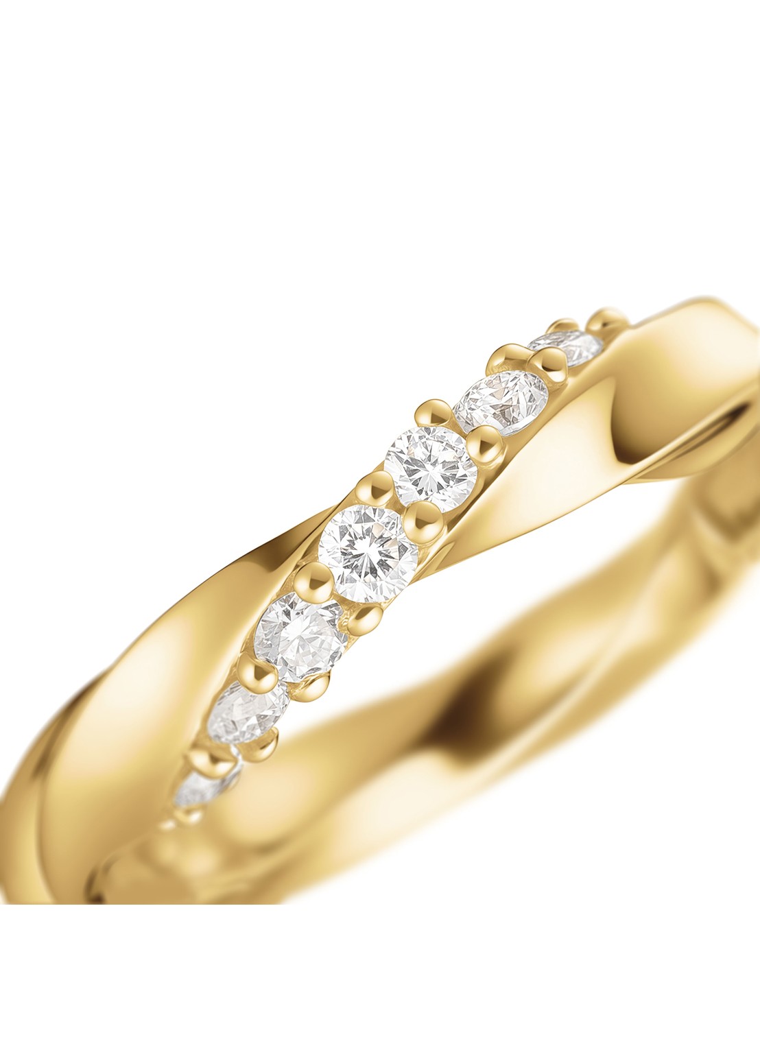 Rosefield Twirl oorringen van 14 karaat geelgoud - detail 4 goud