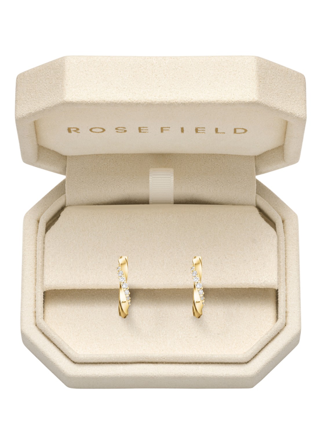 Rosefield Twirl oorringen van 14 karaat geelgoud - detail 5 goud