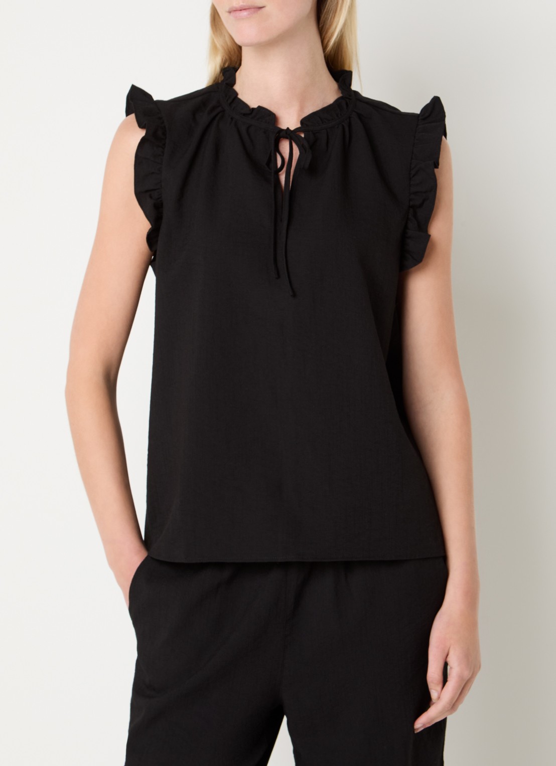 Rosemunde RMWTalia tuniek met volant - detail 3 zwart