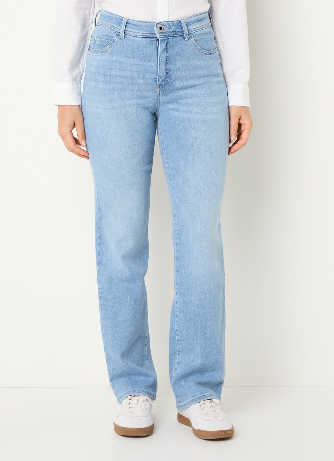 Rosner Studio High waist flared jeans met lichte wassing - detail 2 indigo