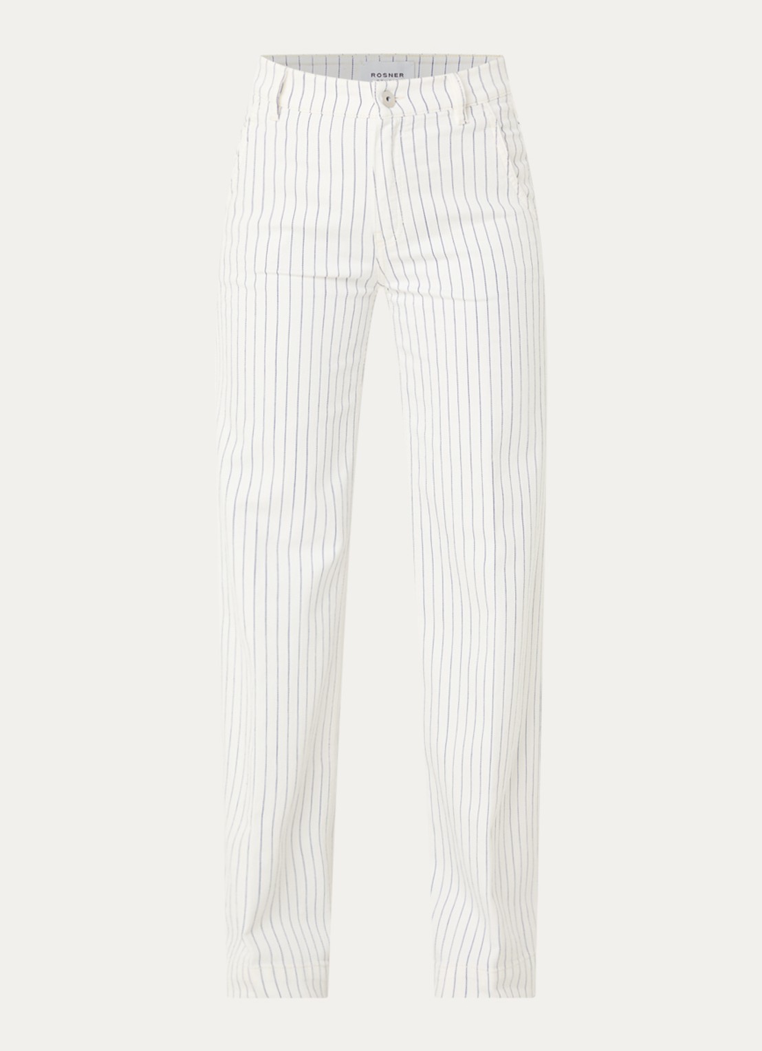 Rosner Studio High waist straight leg jeans met gekleurde wassing - voorkant 4 wit