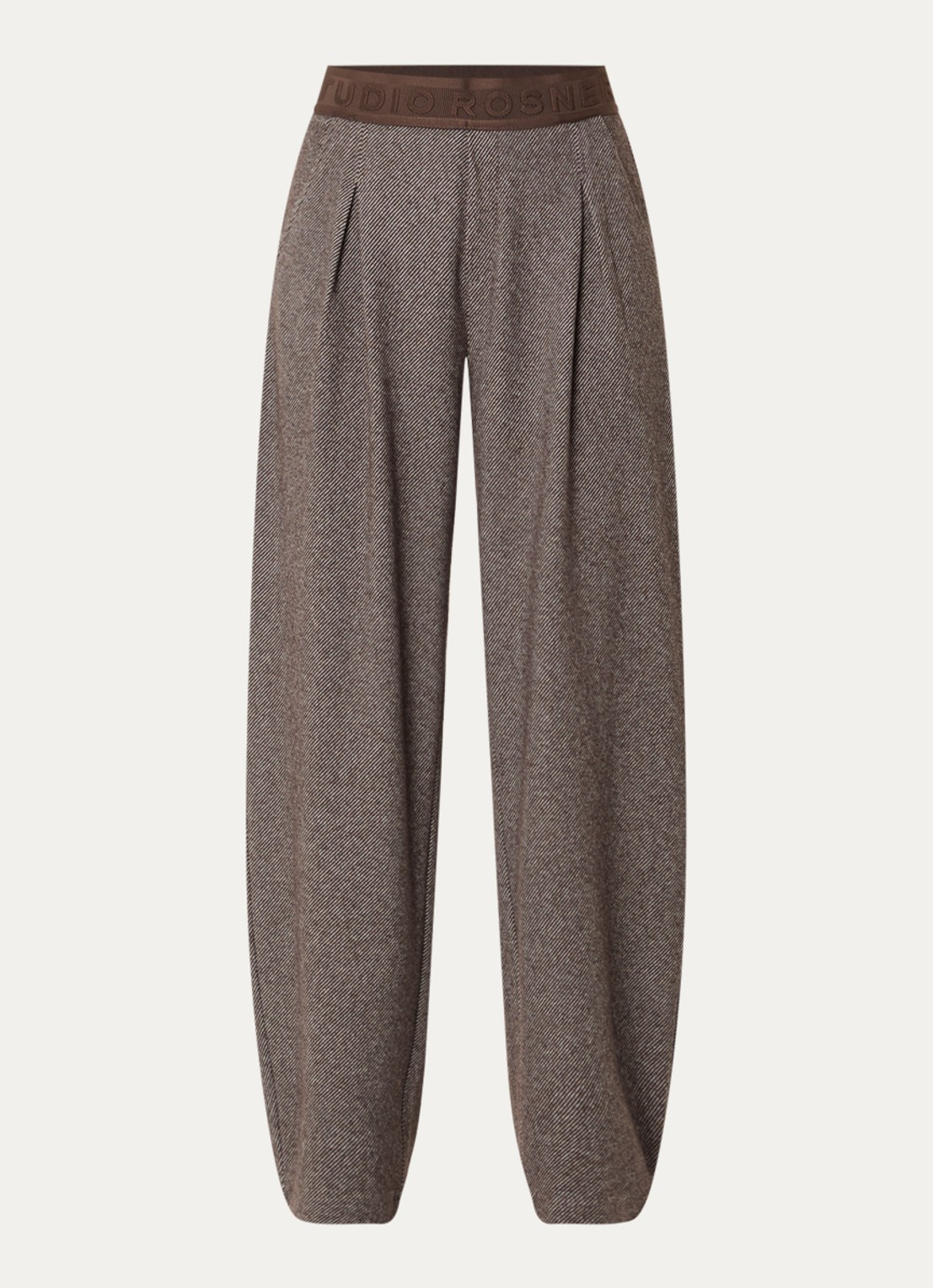 Rosner Studio Straight fit pantalon met steekzakken - voorkant 2 lichtbruin