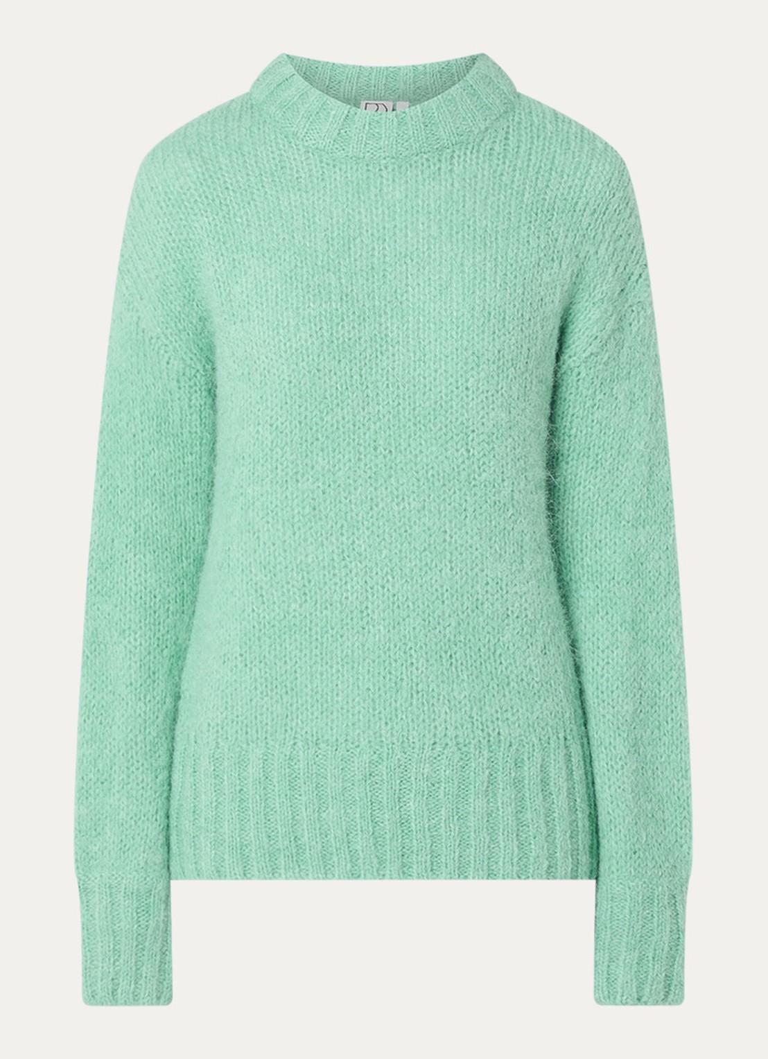 ROUGE EDIT Roubree grofgebreide trui in alpaca wolblend - voorkant 2 mint