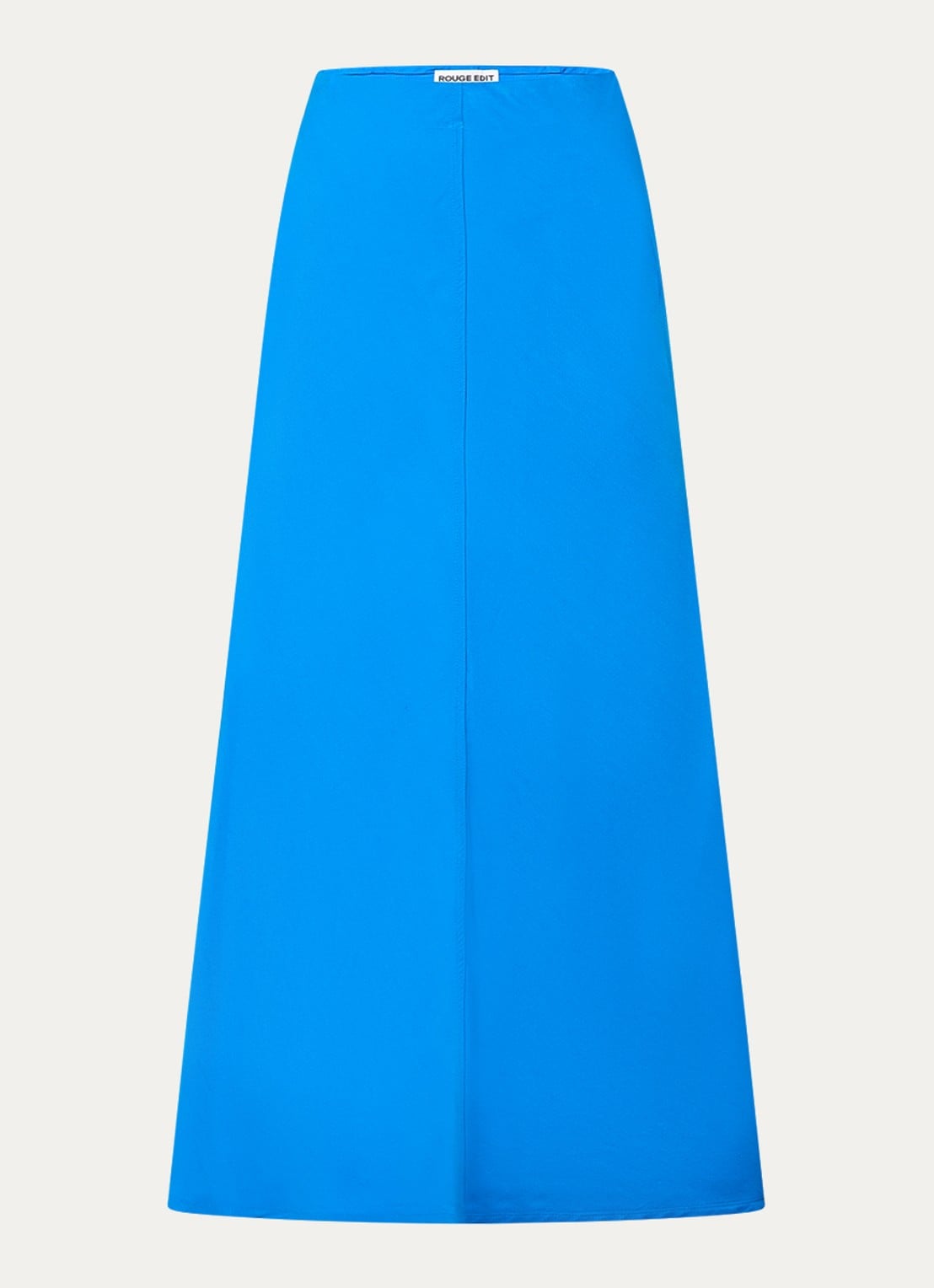 ROUGE EDIT Violetta maxi rok met elastische band - voorkant blauw