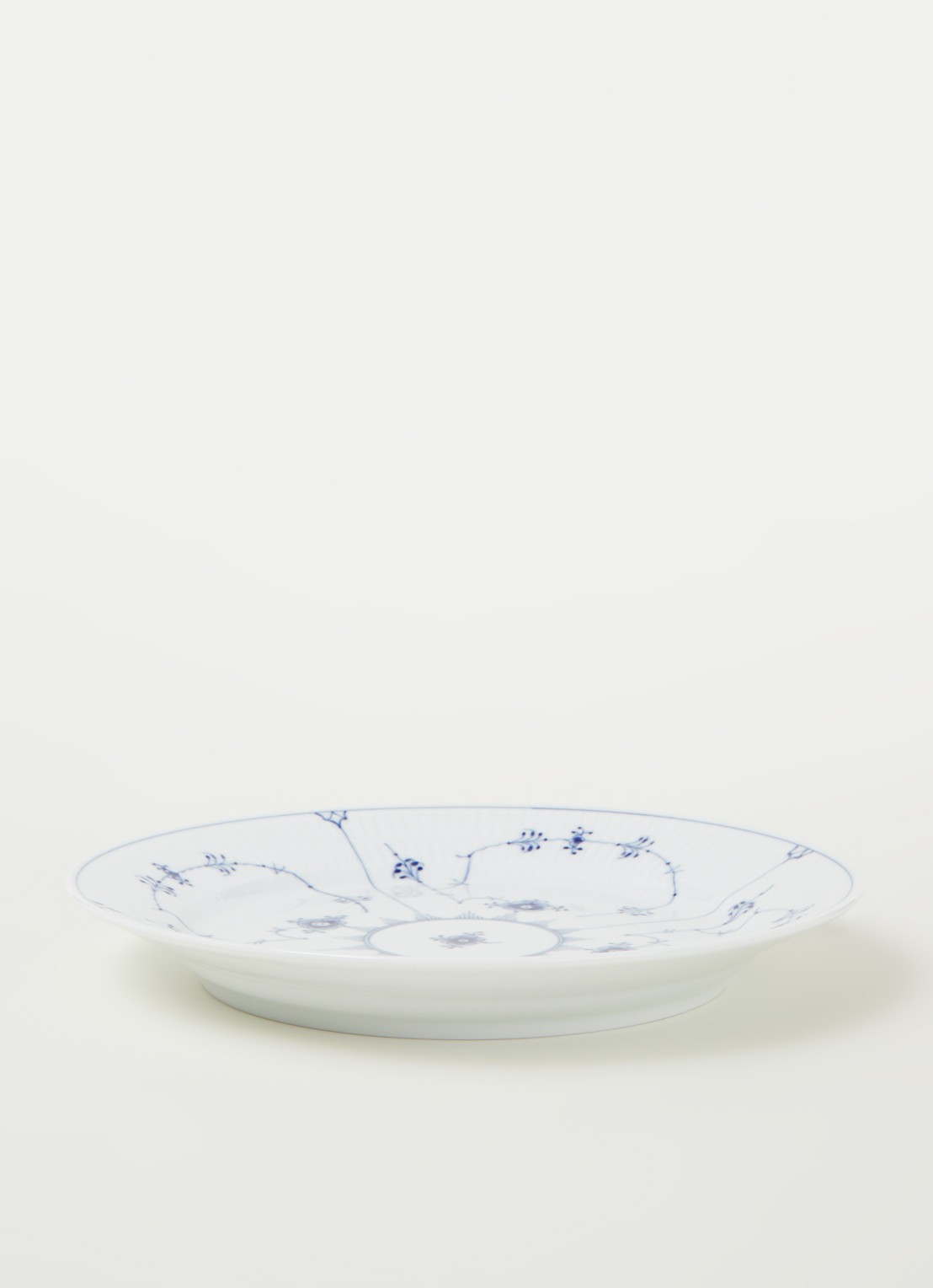 Royal Copenhagen Blue Fluted Plain dinerbord 27 cm - voorkant 3 royalblauw