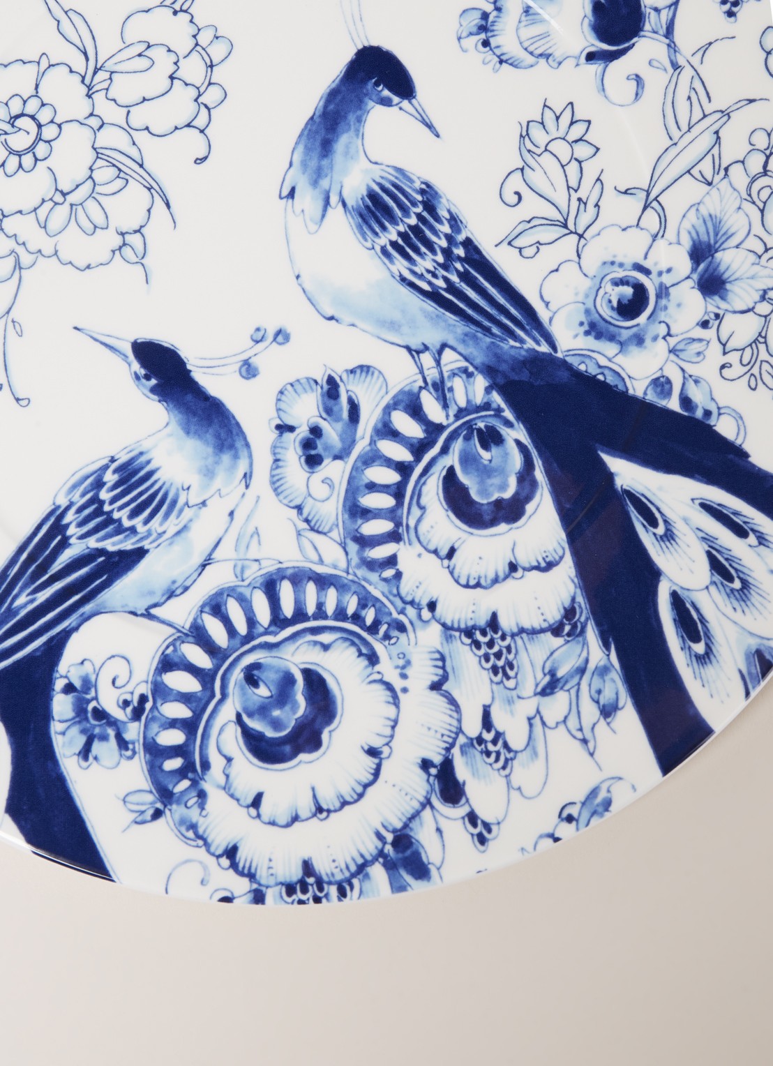 Royal Delft Delfts blauw onderbord 30,5 cm - detail wit