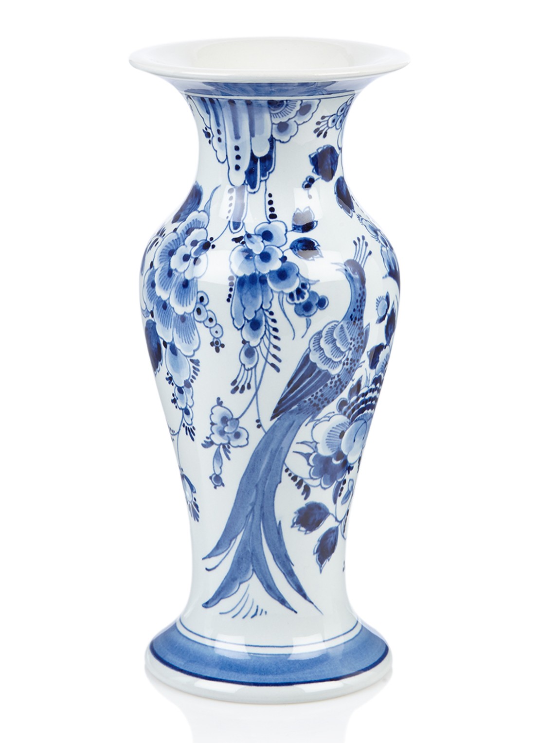 Royal Delft Delfts Blauw vaas 24,5 cm - voorkant royalblauw