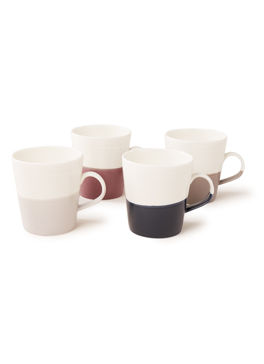 Royal Doulton Coffee Studio kopje 55 cl set van 4 - voorkant bruin