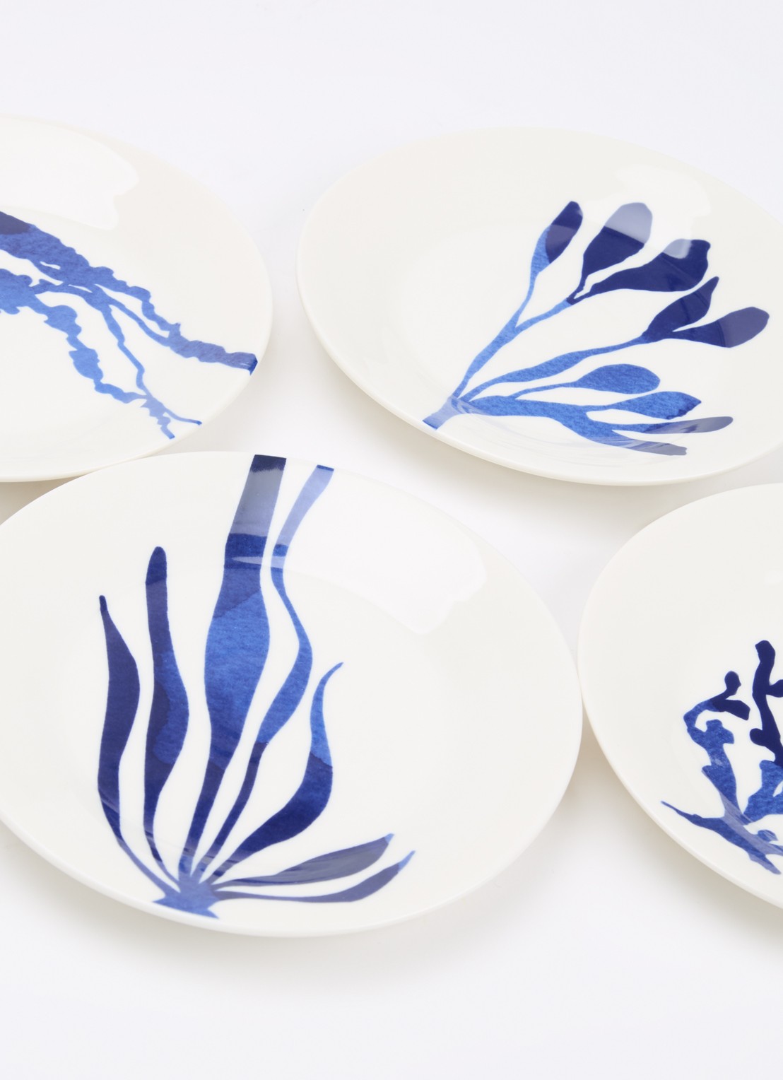 Royal Doulton Pacific gebaksbordje 16 cm set van 4 - detail 3 kobaltblauw