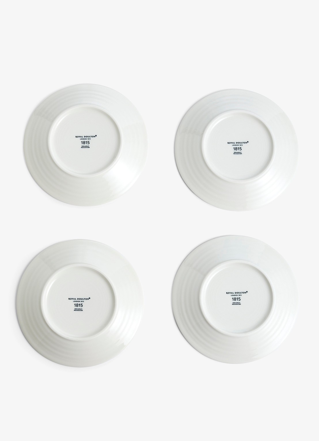 Royal Doulton Pacific gebaksbordje 16 cm set van 4 - detail 5 kobaltblauw