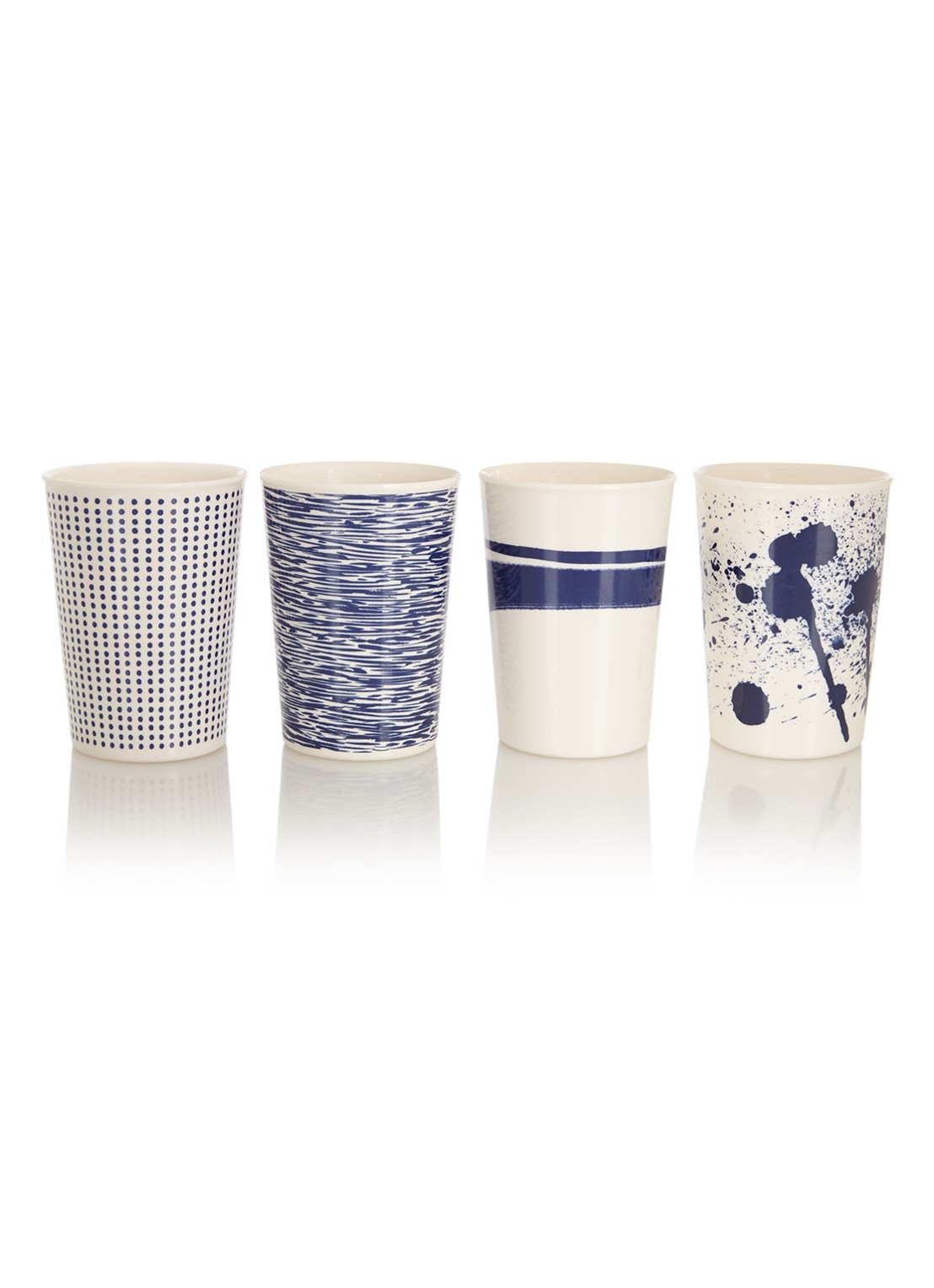 Royal Doulton Pacific kopje 30 cl set van 4 - voorkant 2 wit