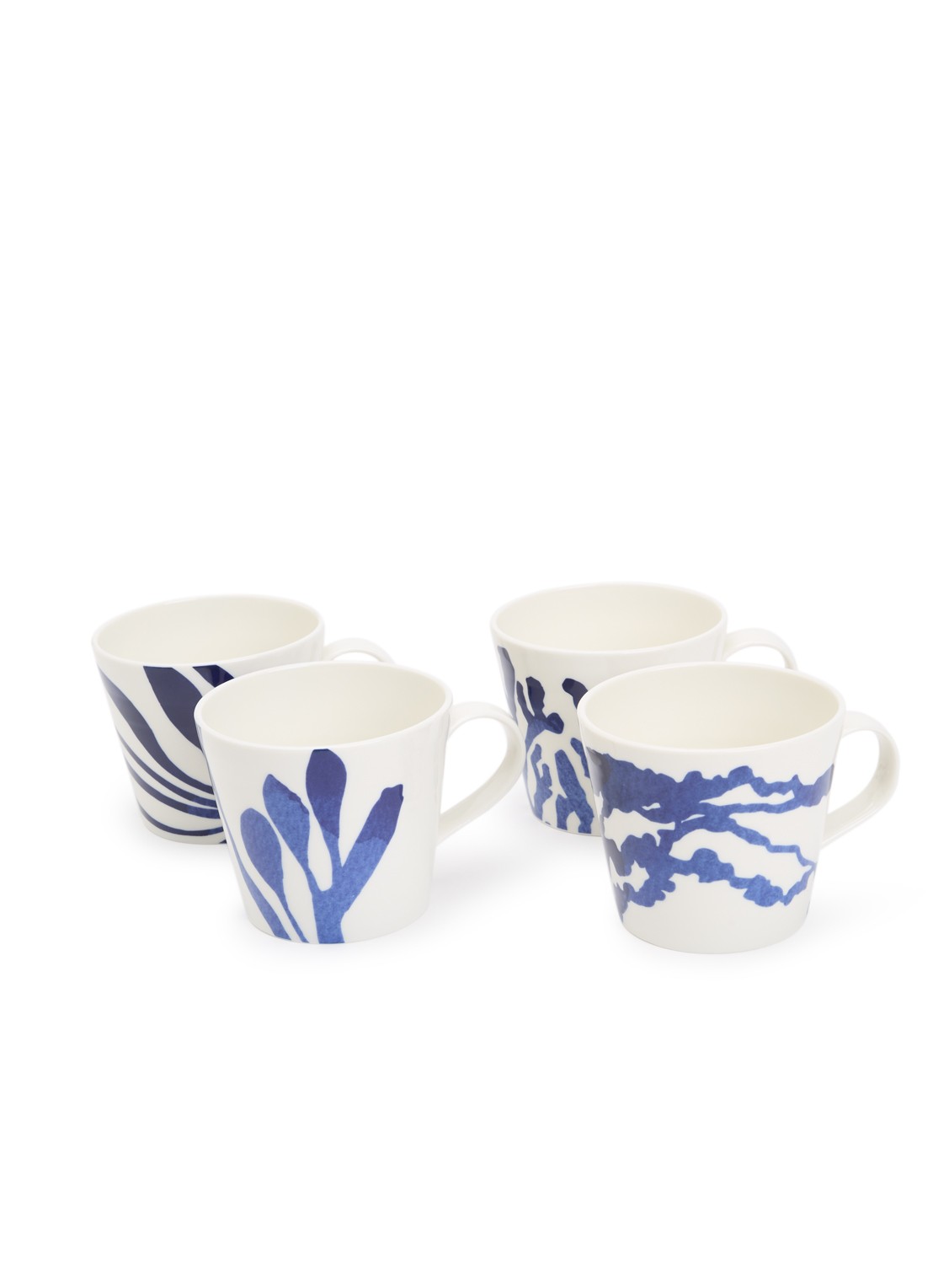 Royal Doulton Pacific mok 40 cl set van 4 - voorkant 2 wit