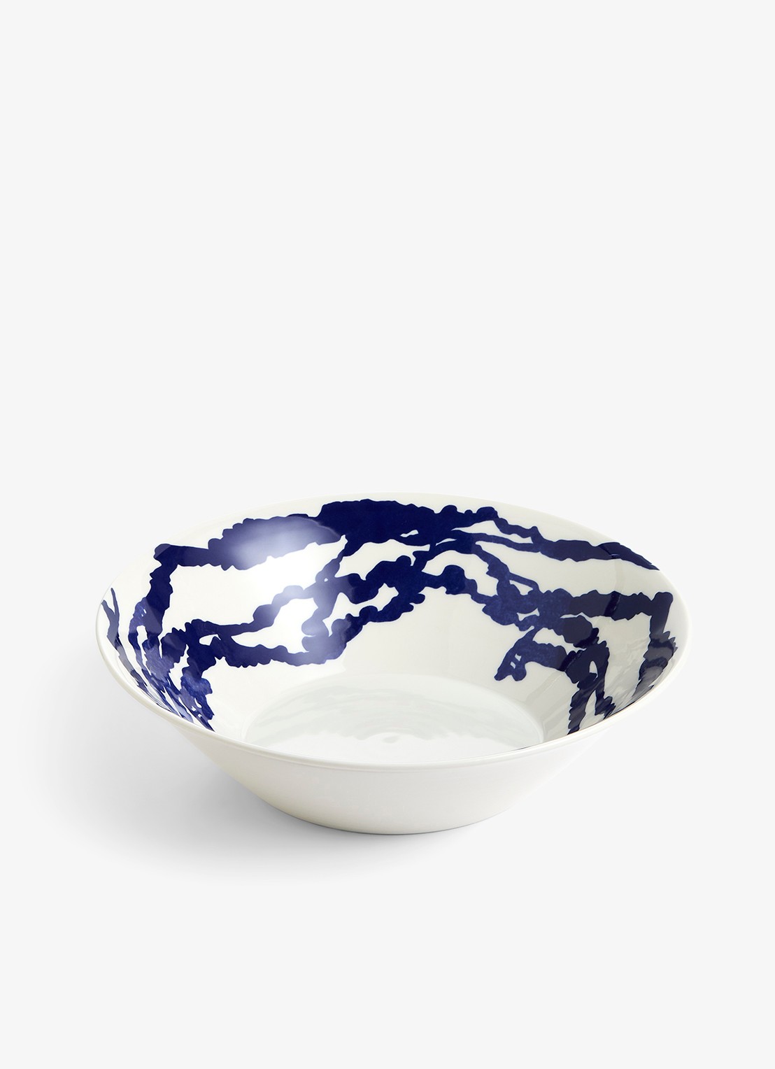 Royal Doulton Pacific serveerschaal 29 cm - voorkant kobaltblauw
