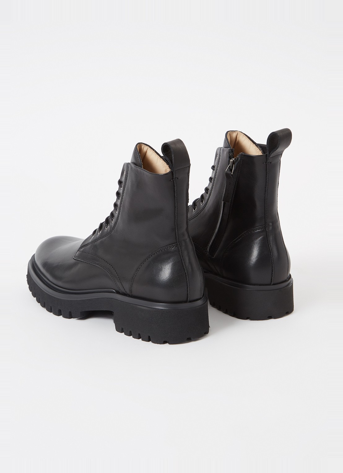 Royal RepubliQ Domino veterboot van leer - detail 2 zwart