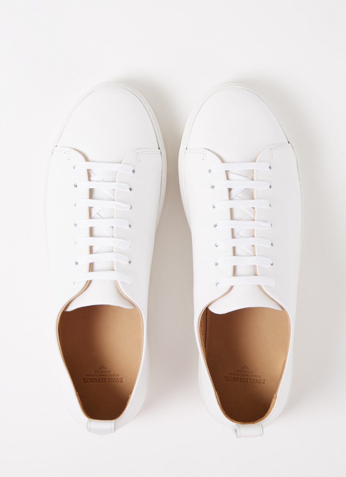 Royal RepubliQ Doric sneaker van leer - detail 3 wit
