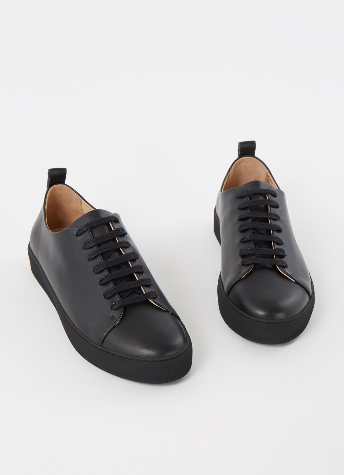 Royal RepubliQ Doric sneaker van leer - detail zwart
