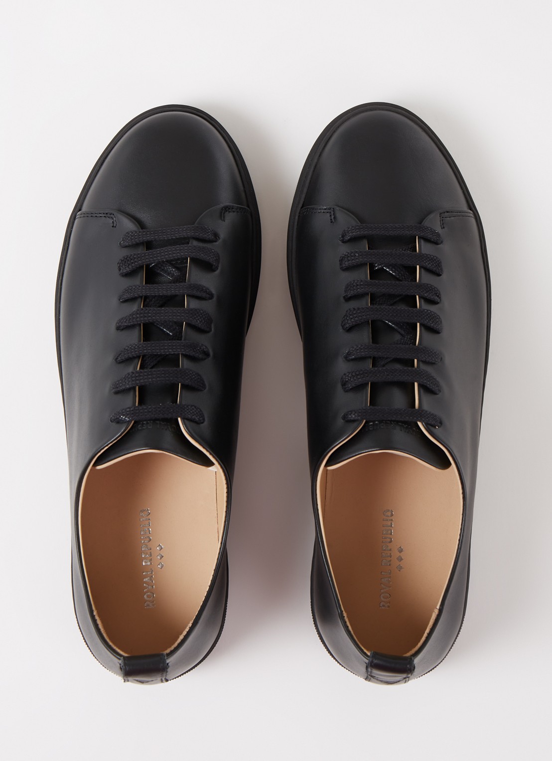 Royal RepubliQ Doric sneaker van leer - detail 3 zwart