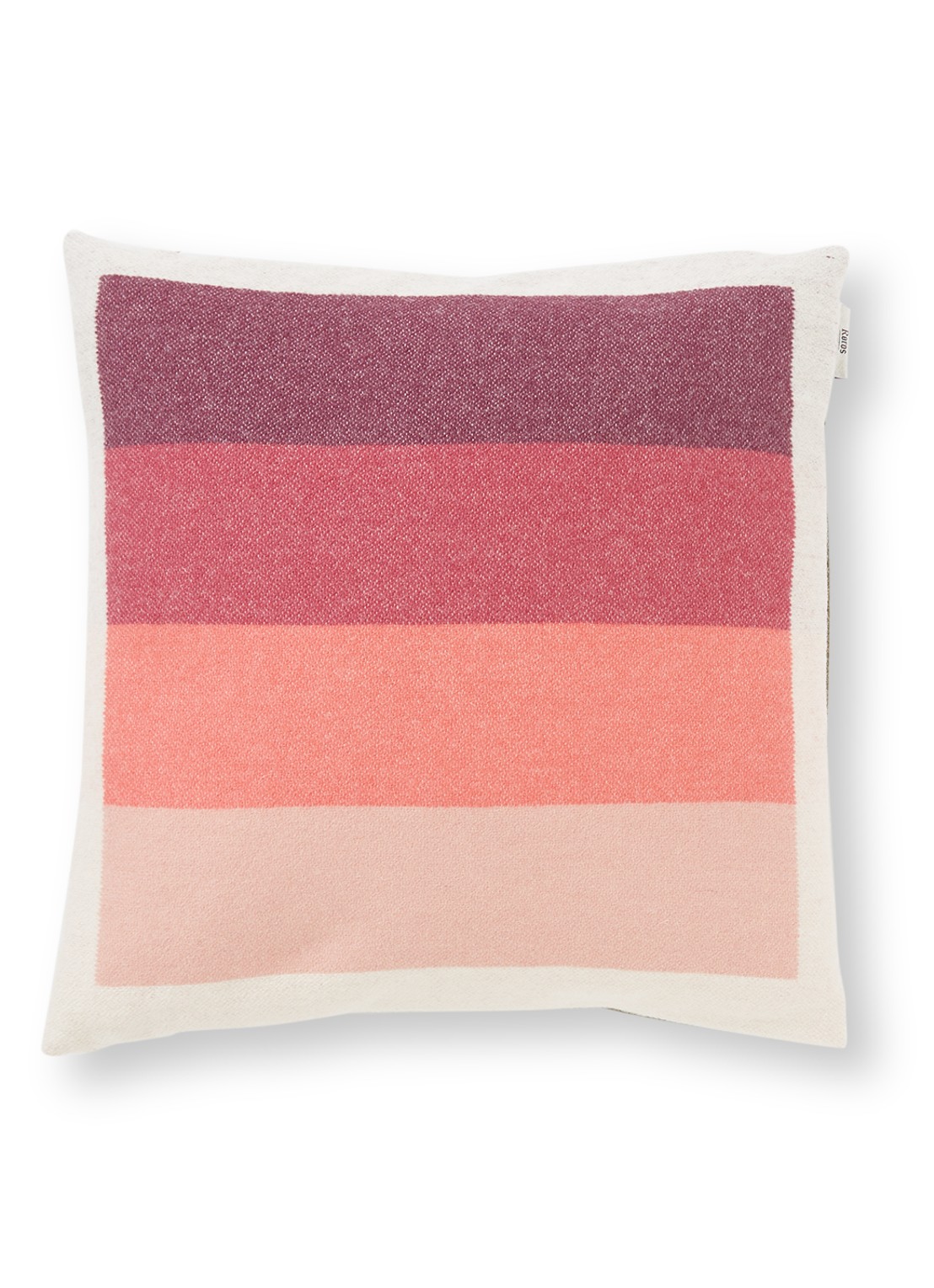 Røros Tweed Åsmund Bold sierkussen 50 x 50 cm - voorkant roze