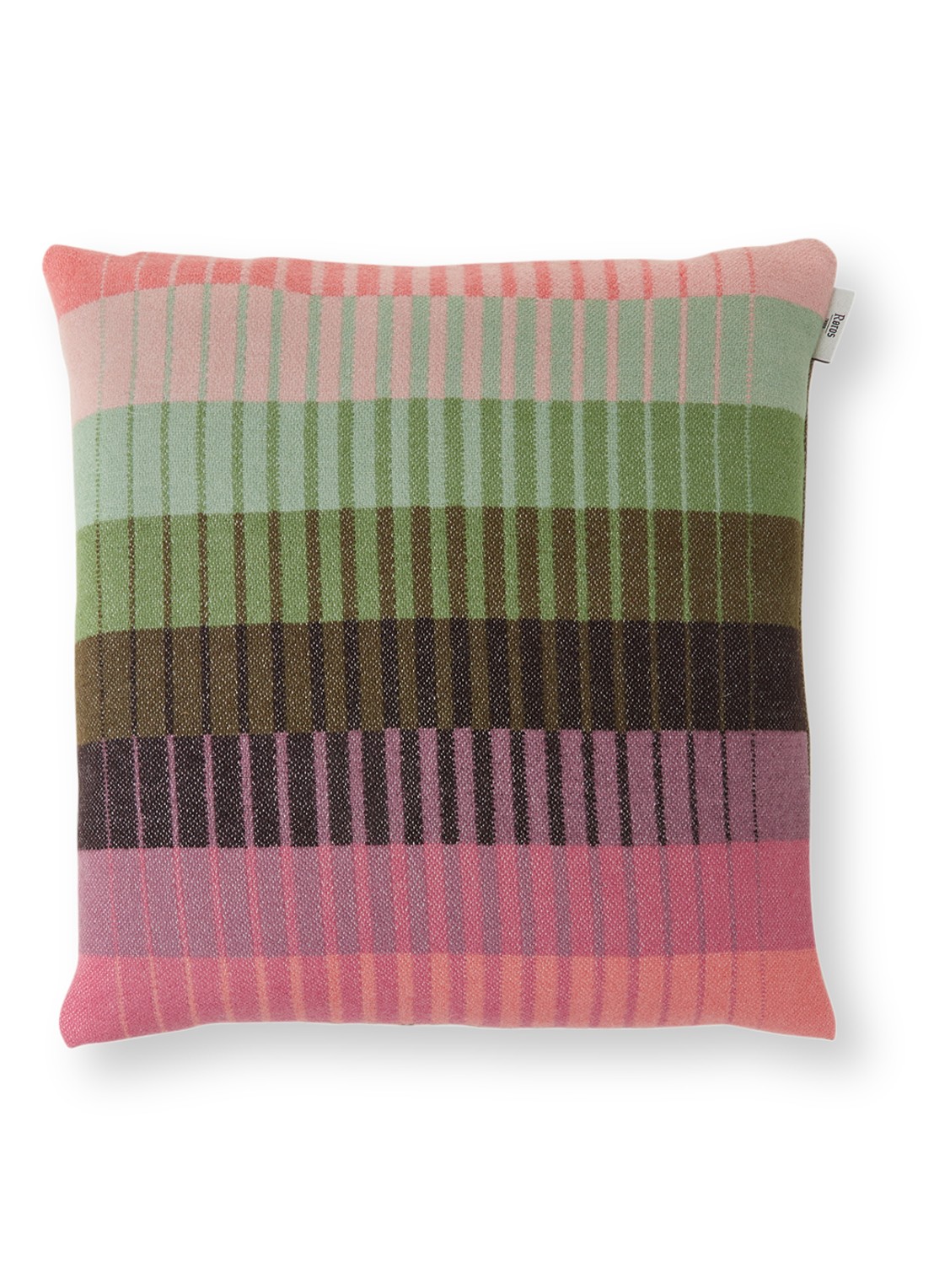 Røros Tweed Asmund Gradient sierkussen 50 x 50 cm - voorkant 2 roze