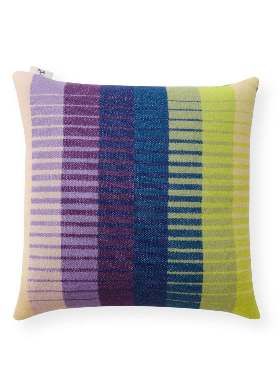 Røros Tweed Åsmund sierkussen 50 x 50 cm - voorkant donkerblauw