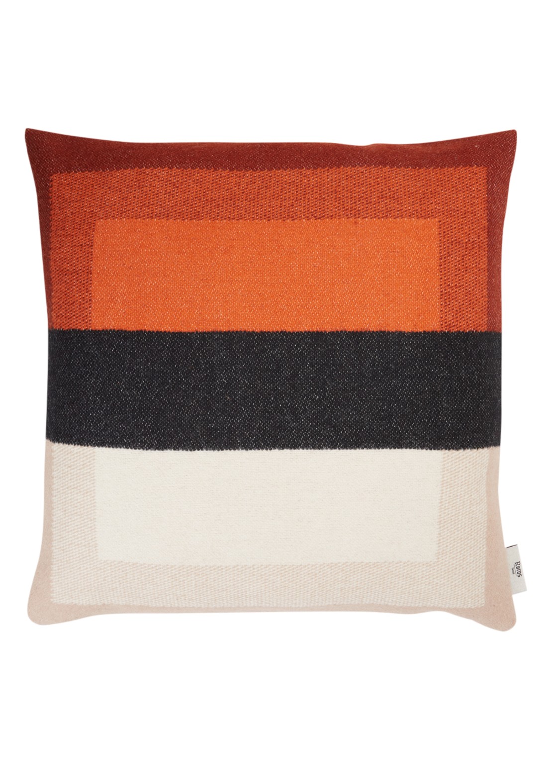 Røros Tweed Bento sierkussen 50 x 50 cm - voorkant rood